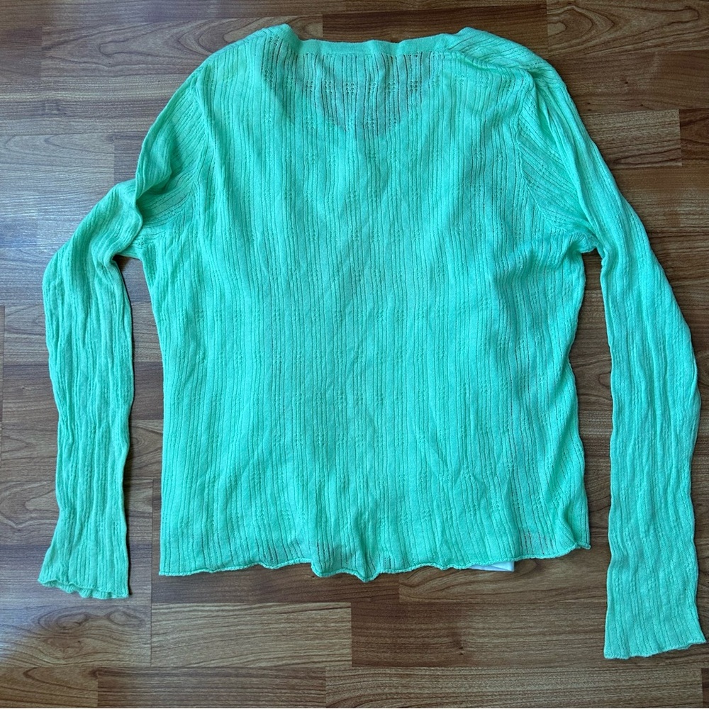 4/$15 Faded Glory green sweater - Picture 6 of 7